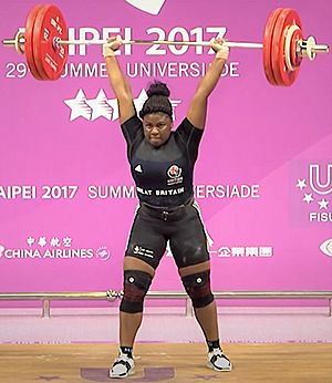 Mercy Opeyemi Brown lifting at Summer Universiade 2017