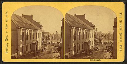 Milk Street, from Robert N. Dennis collection of stereoscopic views