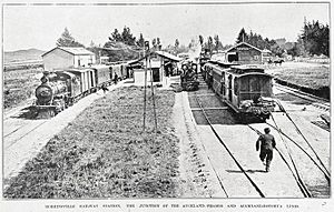 Morrinsville Railway Station, 1902