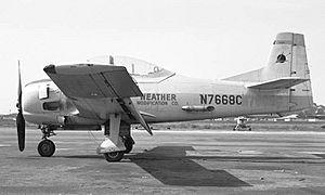 North American T-28A rain maker (5191517744)