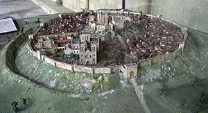 Old Sarum Model from West