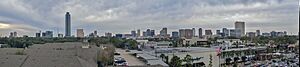 Panorama of Uptown Houston from Greenway Plaza