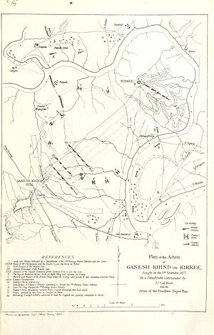 Plan of action at the Battle of Khadki
