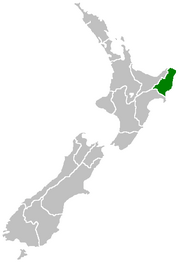 Location of Gisborne District