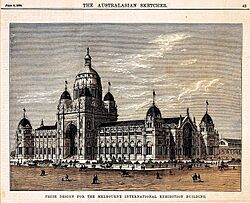 Prize Design for the Melbourne International Exhibition Building