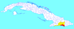 Santiago de Cuba (Cuban municipal map)