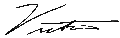 Signature of Victoria, Crown Princess of Sweden (transparent)