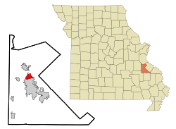 Location of Desloge, Missouri