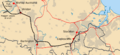 Stockton & Darlington Railway with today's lines