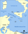 Strait of Sicily map