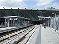 Stratford station DLR Stratford International branch look north
