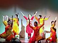 Sushmita Banerjee performing with her students