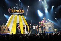 T-Pain's crew at General Motors Place concert in Vancouver