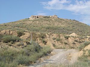 Caperutxa hill with the remains of Saida castle