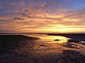 The tidal River Eden at sunset - geograph.org.uk - 822205