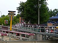 Top Thrill Dragster launch area