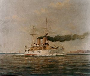 USS Olympia painting