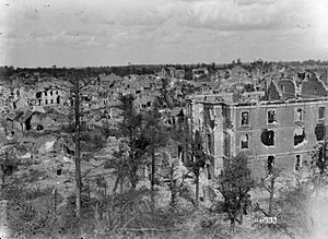View of Bapaume, 30 August 1918