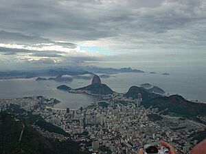 Vista panorâmica de Botafogo e Urca, Rio de Janeiro RJ