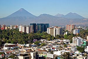 Volcanoes near to Guatemala City