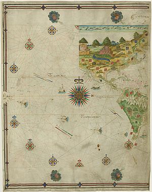 Voyage of Francisco de Orellana Map by António Pereira 1546