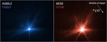 Webb and Hubble Capture Detailed Views of DART Impact (weic2215a)