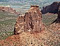 Wingate Sandstone (Lower Jurassic; Independence Monument, Monument Canyon, Colorado National Monument, Colorado, USA) 1 (23968808032)