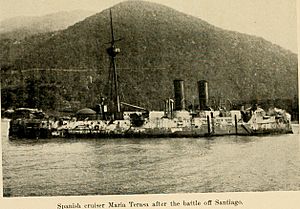 Wreck of the armored cruiser Infanta María Teresa, 1898