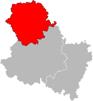 Location of the arrondissement Sens in Yonne