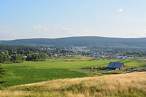 100 Mile House view of town