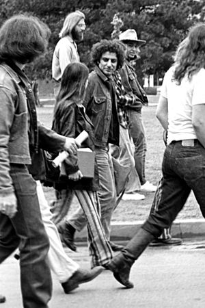 Abbie Hoffman visiting the University of Oklahoma circa 1969