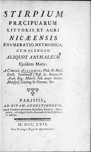 Allioni, Carlo – Stirpium praecipuarum littoris et agri Nicaeensis enumeratio methodica, 1757 – BEIC 6931947