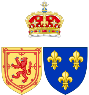 Arms of Madeleine of Valois as Queen consort of Scots