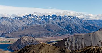 Arrowsmith Range from Mt Taylor, Taylor Range, Canterbury, New Zealand.jpg