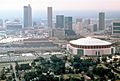 Atlanta skyline with sports complexes