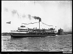 Baragoola performing sea trials 11 August 1922