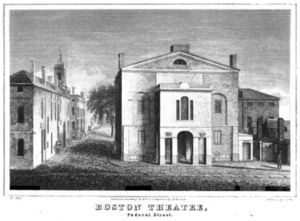 BostonTheatre Snow HistoryOfBoston 1828