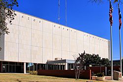 The Brazos County Courthouse in Bryan