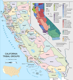 California tribes & languages at contact