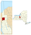 Cayuga County NY Conquest town highlighted