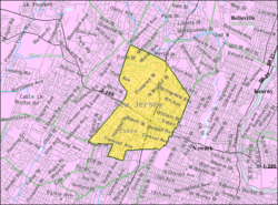 Census Bureau map of East Orange, New Jersey
