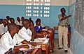 Classroom at a seconday school in Pendembu Sierra Leone