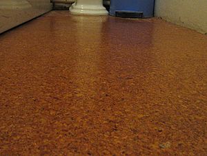 Cork bathroom flooring