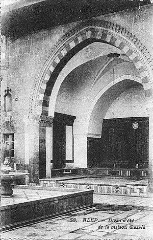 Divan D'été de la maison Gazalé - Alep - Bretocq 1918-1922
