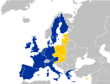 EU25-2004 European Union map enlargement