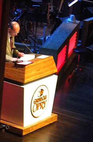 Eddie Stubbs at the Grand Ole Opry