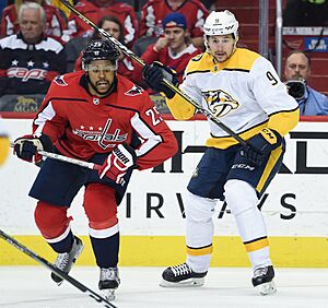 Filip Forsberg and Devante Smith-Pelly (cropped)