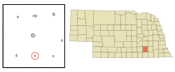 Location of Strang, Nebraska