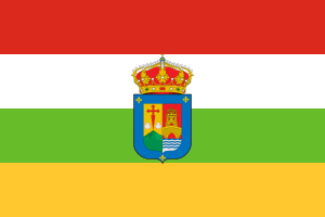 Flag of La Rioja (with coat of arms)