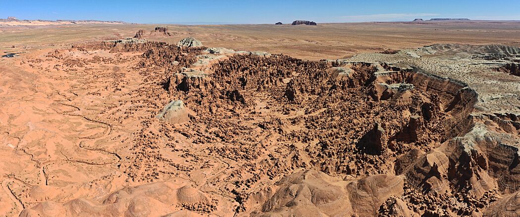 Goblin Valley State Park - aerial view of hoodoos 2023-09-28